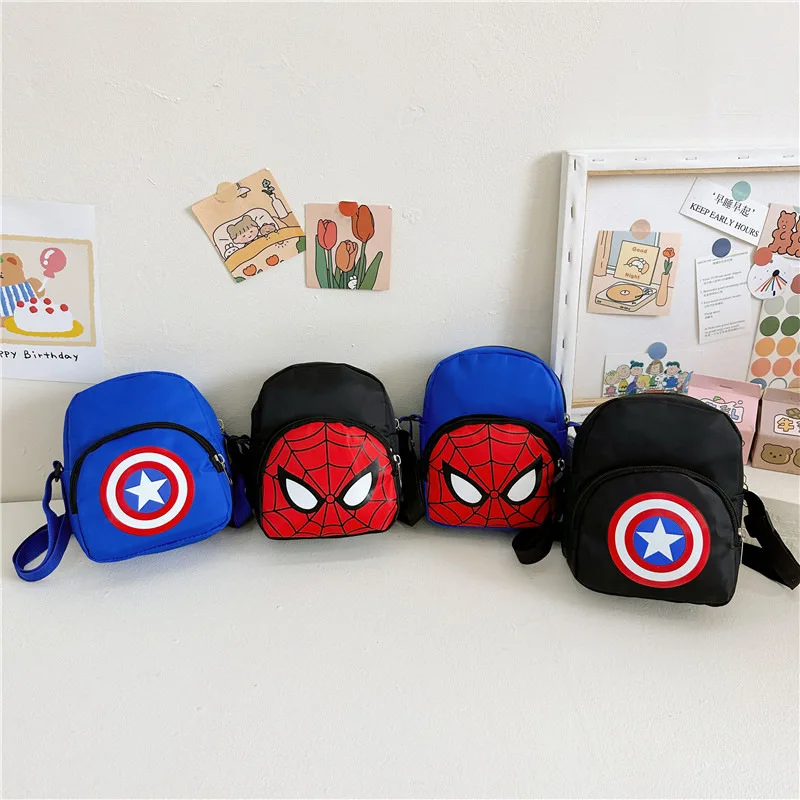 

New Marvel Children'S Bags Boy's Spider Man Iron Man Captain America Crossbody Bag Cartoon Shoulder Bag Kids Accessories Gift