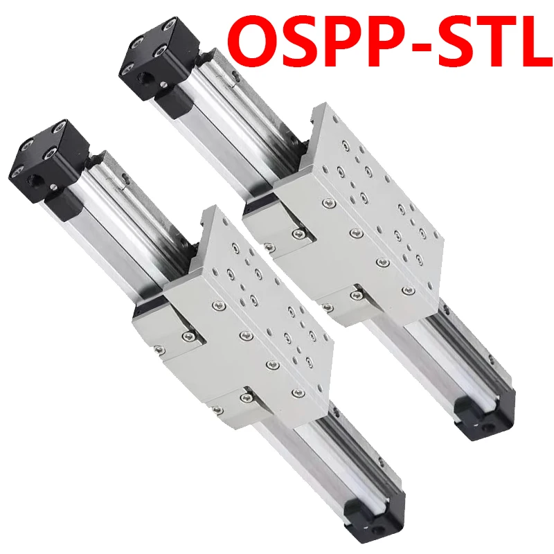 OSPP16/25/32-STL 200-300-400-500-600-700-800 السكتة الدماغية الطويلة عالية السرعة دليل ميكانيكي بدون قضبان اسطوانة هوائية اسطوانة