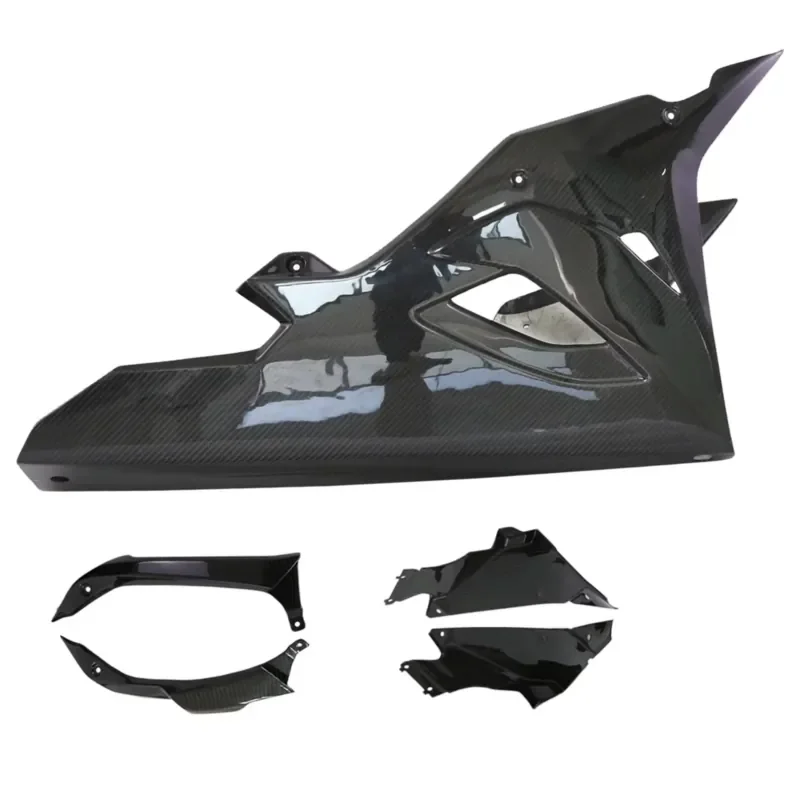 For S 1000 RR 2019-2023 M 1000 RR 2020-2022 100% Carbon Fiber Longer Belly Pan Models (without )