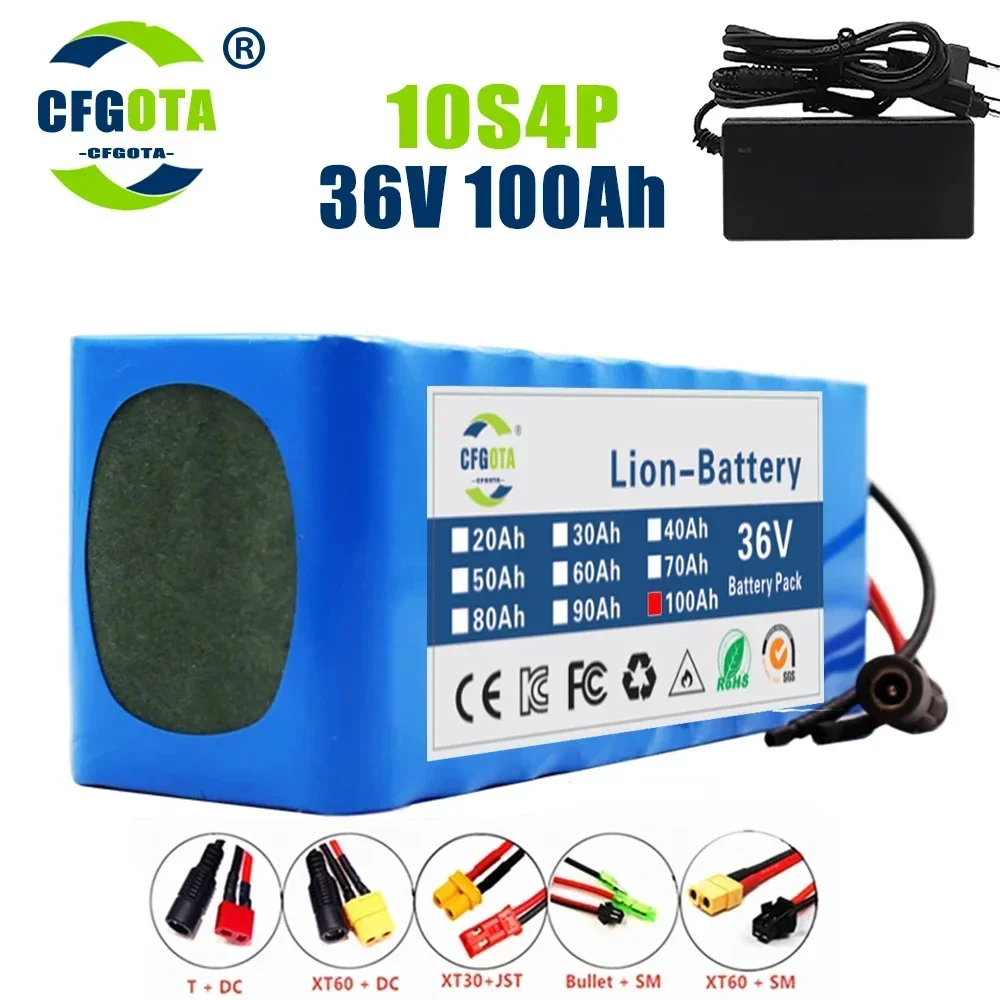 

10S4P Electric Scooter 100000mAh 36v Lithium Battery 18650 battery pack 36V 100Ah Electric Scooter Electric Scooter Battery 36v