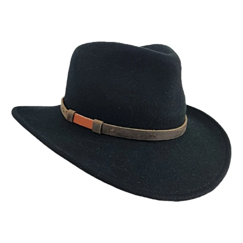 Homburg Top Hat Wool Hat Porkpie Hat for Celebration and Street Photography