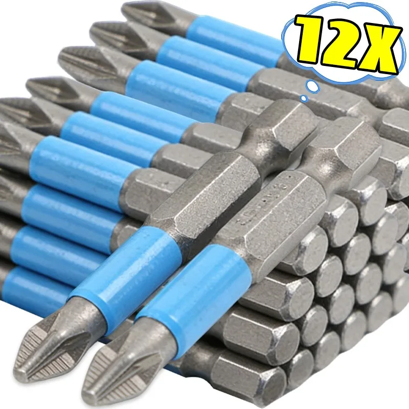 

Bits Set Magnetic Suction Hexagonal Handle Electric Screwdriver Impact Anti Non-slip Magnetic Cross Tip PH1/PH2/PH3/PZ1/PZ2/PZ3