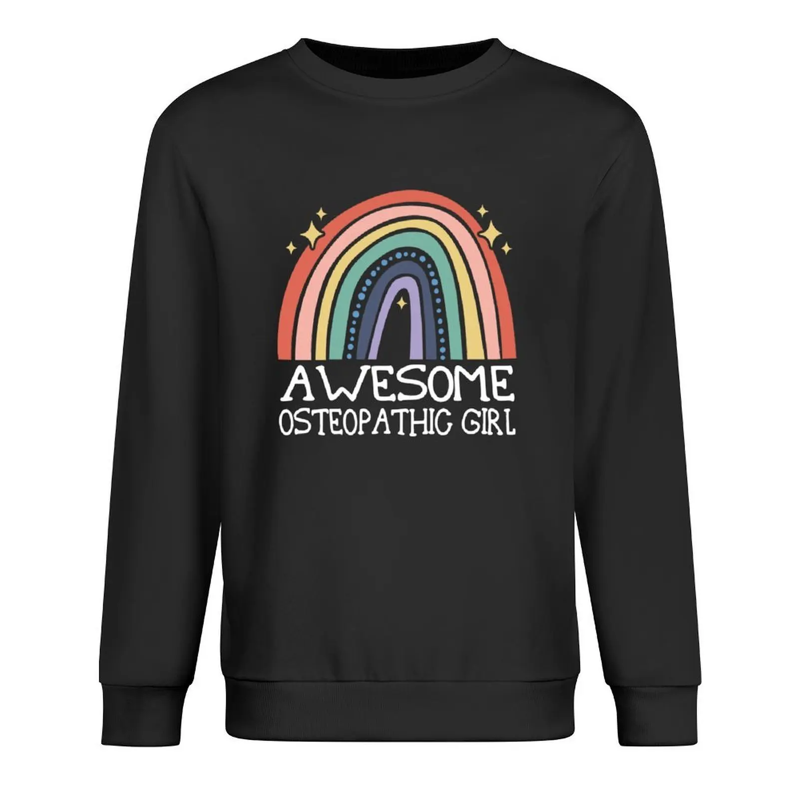 

Osteopathic Medicine Doctor Girl Vintage Rainbow Pullover men clothing korean autumn clothes tracksuits oversize sweatshirts