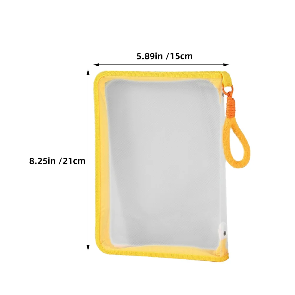 4 Stück transparente Aktentaschen mit Reißverschluss, tragbare Dokumentenhalter, transparente, multifunktionale Aufbewahrungsbeutel für Büro, Schule, Reisen