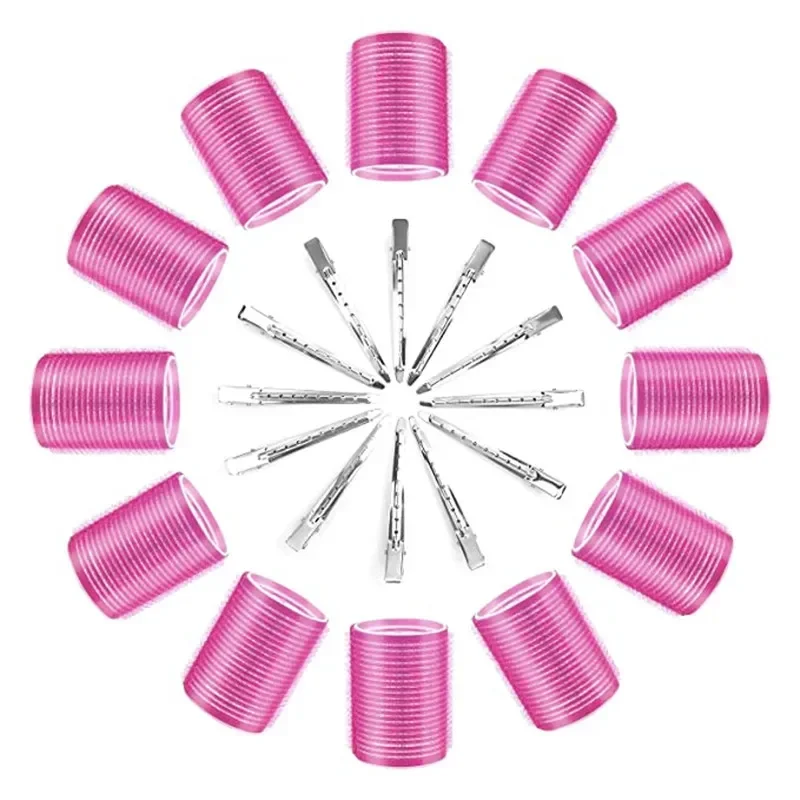 

DIY Styling Tools, Heatless Hair Curlers, No Heat Hair Bangs Volume, Self - Grip, Self - adhesive Hook & Loop, 6pcs