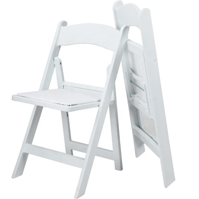 Outdoor White Folding Chair for Wedding Party Banquet