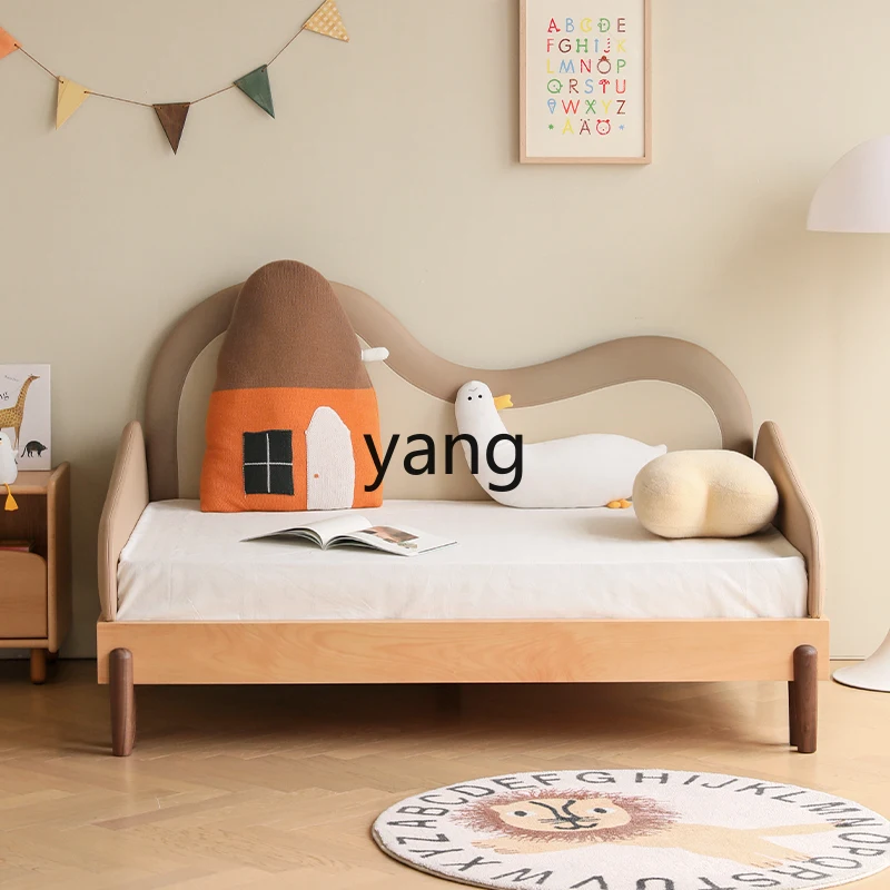 CX-cama retráctil de madera maciza para bebés, costura ensanchada para niños, niños y niñas