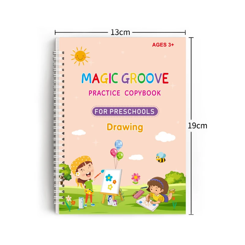 Free Wipe Reusable Magic Copybook Drawing Toys Numbers 0-10 Handwriting Copybooks Learning Math Writing Practice Book For Kids