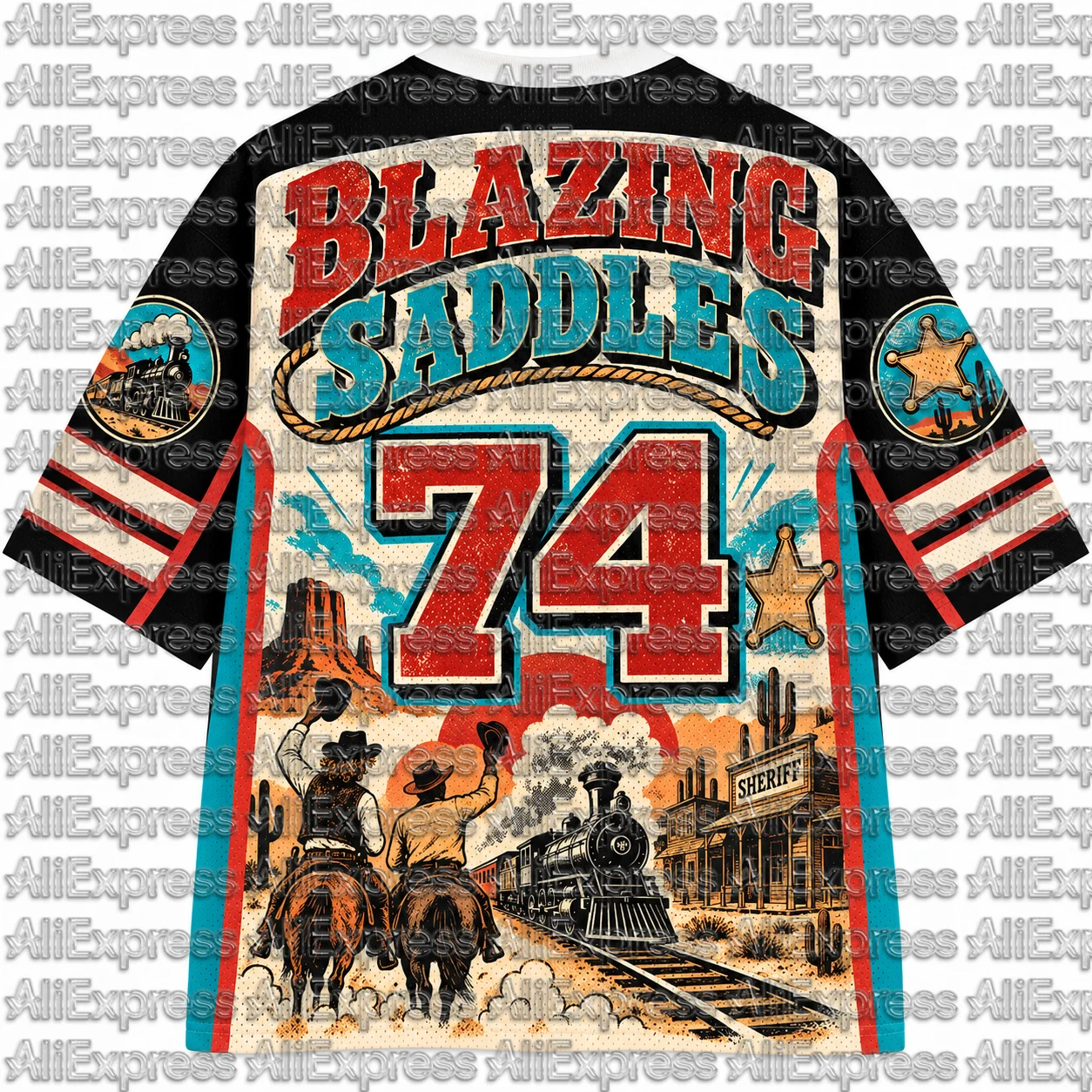 2026 Popular 80s Themed Sports Fashion Short Sleeved V-neck Mesh Streetwear Retro Band Movie Game Fan Gift T-shirt