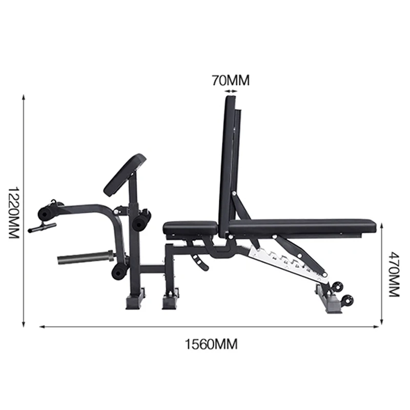 Smith Machine Matching Adjustable Weight Bench Press Sit-Up Training Bench