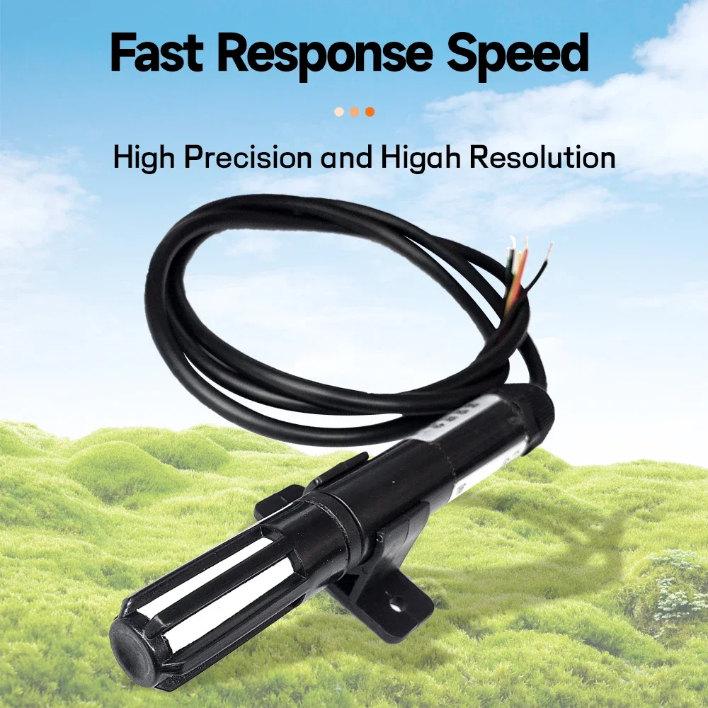 SHT40 SHT41 SHT45 Digital Temperature and Humidity Sensor 3.3V-5.5V Probe Module OEM Shield 5PIN Cable 1M 2M 3M 5M I2C Output