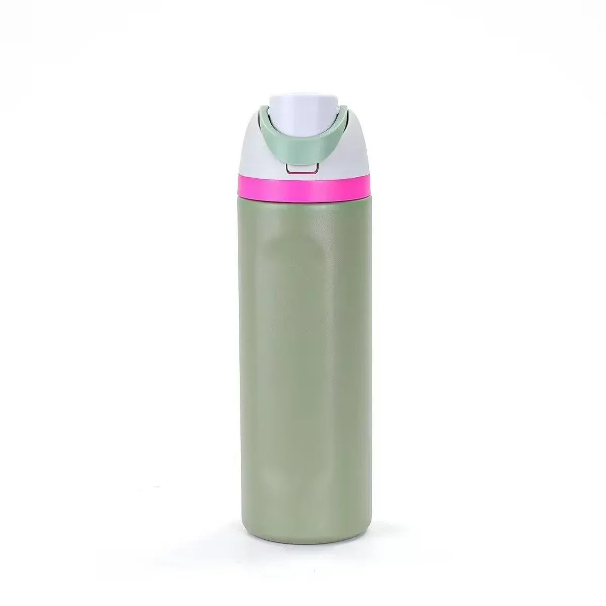 With logo Insulated Stainless Steel Water Bottle with Straw, BPA-Free Sports Water Bottle, Great for Travel, 32OZ