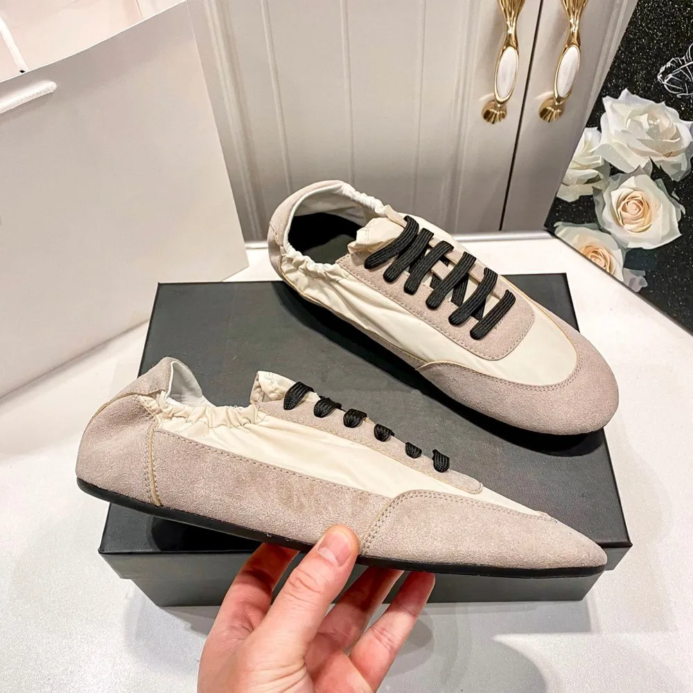 Women Casual Shoes New Style Flat Bottom German Training Shoes Soft Sole Color Blocked Forrest Gump Women Shoes SL210