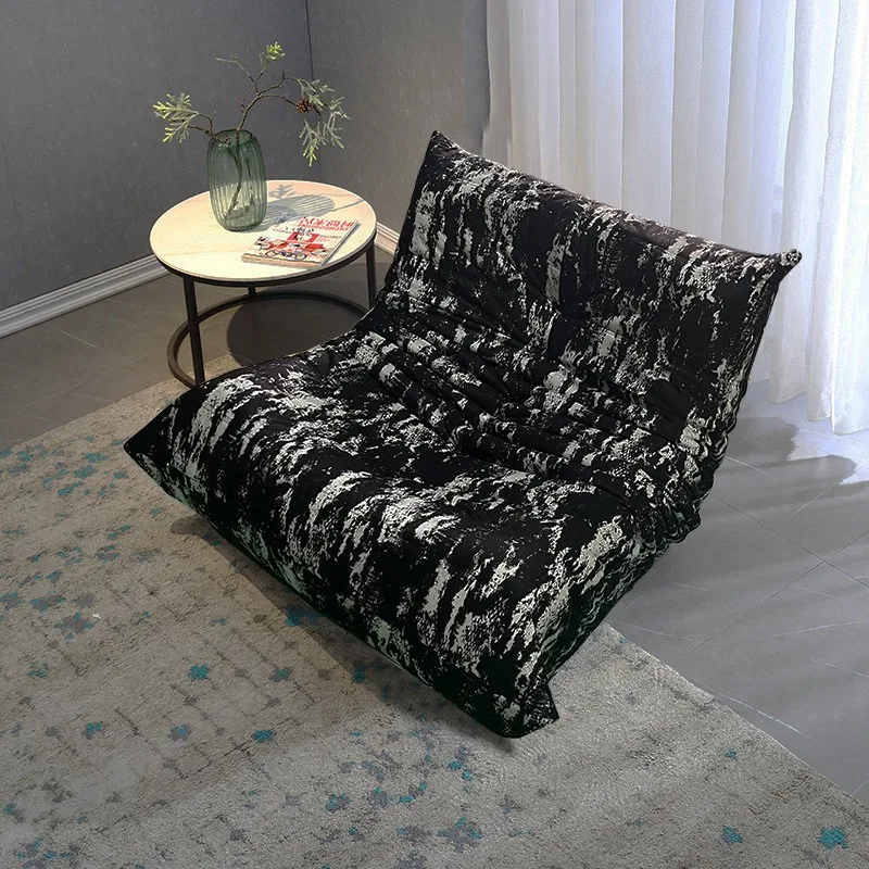 Personalized Patterned Fashion Lazy People Caterpillar Sofa Living Room Designer Single Leisure Chair Tatami Balcony Width 80cm