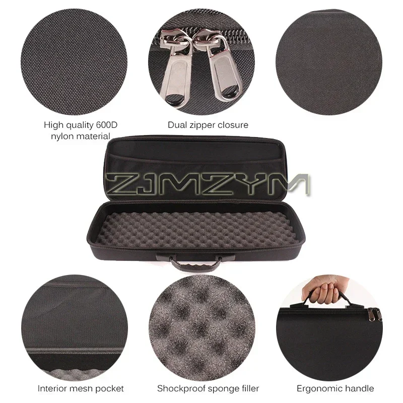 EVA Hard Shell Sponge Fishing Gear Bag 600D Nylon Shock-resistant Fishing Rod And Fishing Wheel Accessories Kit