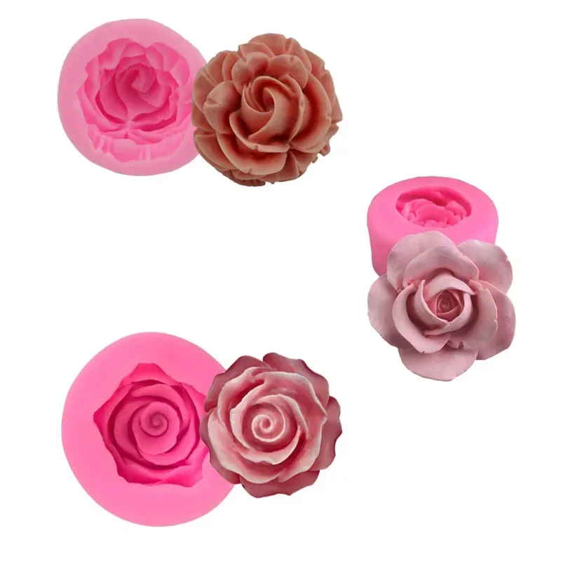 Ice Maker Mold 3D Rose Flower Style Box Silicone DIY Vivid Image Moulds Whisky Cocktail Vodka Bar Ware Party Kitchen Appliance