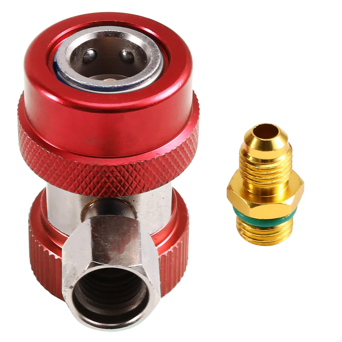 

A002 R134A Car Air Conditioner Fluoride Converter Quick Coupler Connector Adapter Adjustable Auto Repair Tools Red