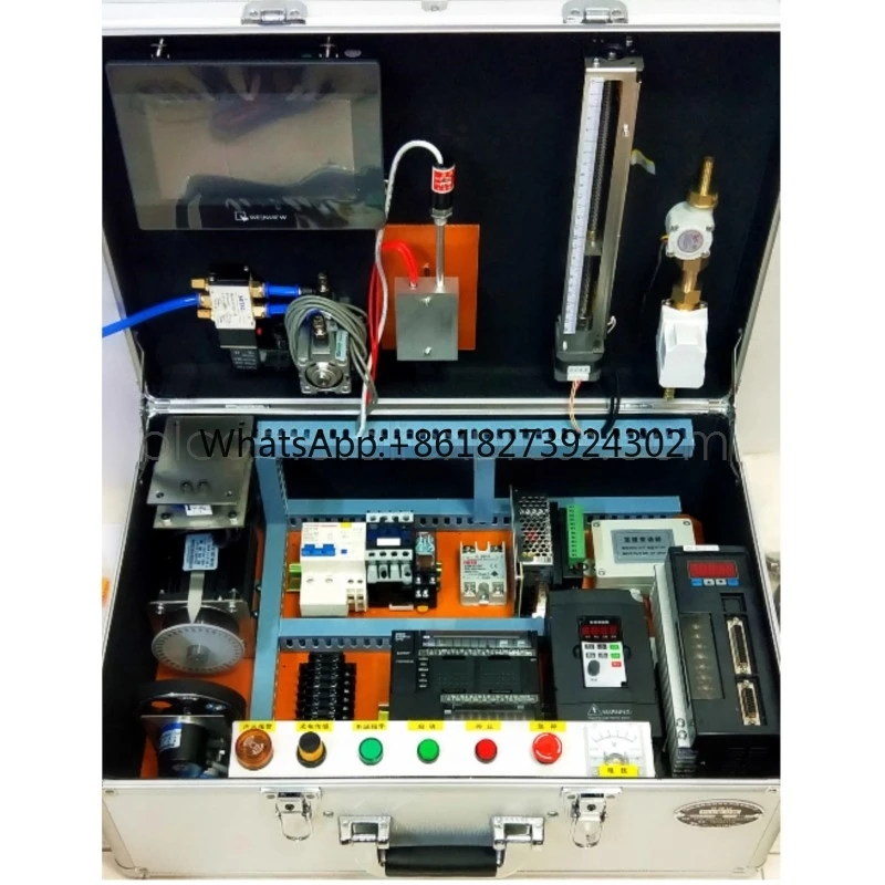

PLC Training Kit Test Practice Box Learning HMI Inverter Servo Sensors Programming Teaching For Omron