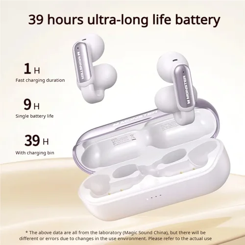 Imagen 2 del producto Monster AC601 OWS auriculares inalámbricos Bluetooth ENC llamada cancelación de ruido auriculares con micrófono auriculares para deportes al aire libre