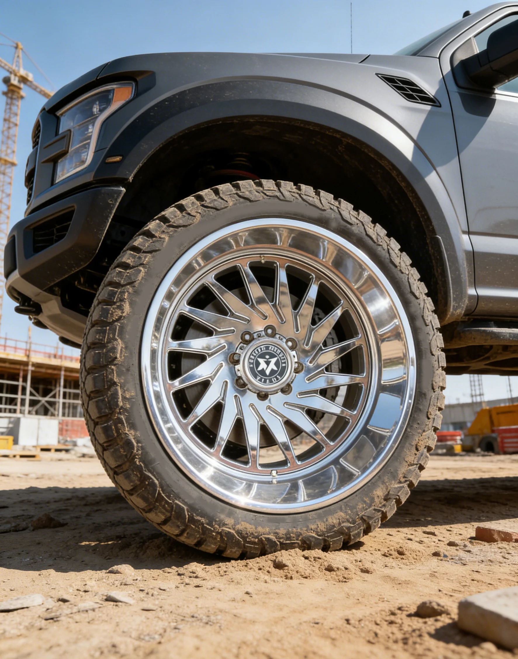 

Viaol Forged Alloy H style Rim fit for Ford RAM Truck 8x180 8x200 8x165 18*5.5 8.6.5 22 24 26 28 30 Inch Polish Wheel