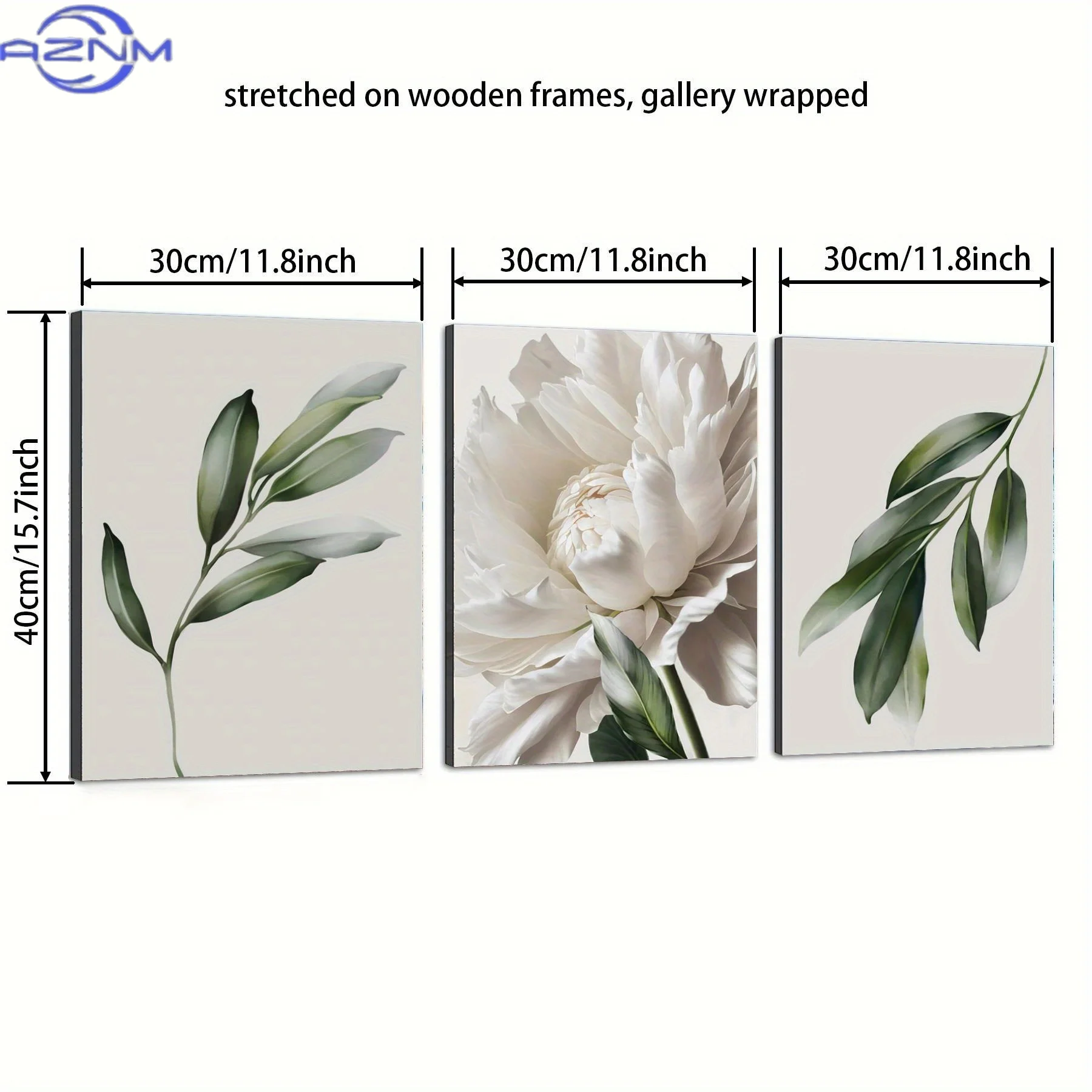 3pcs  Framed Green Wall Art, Botanical Prints, Abstract Wall Decor, Green Home Decoration Painting, Creative Canvas Poster, Wate