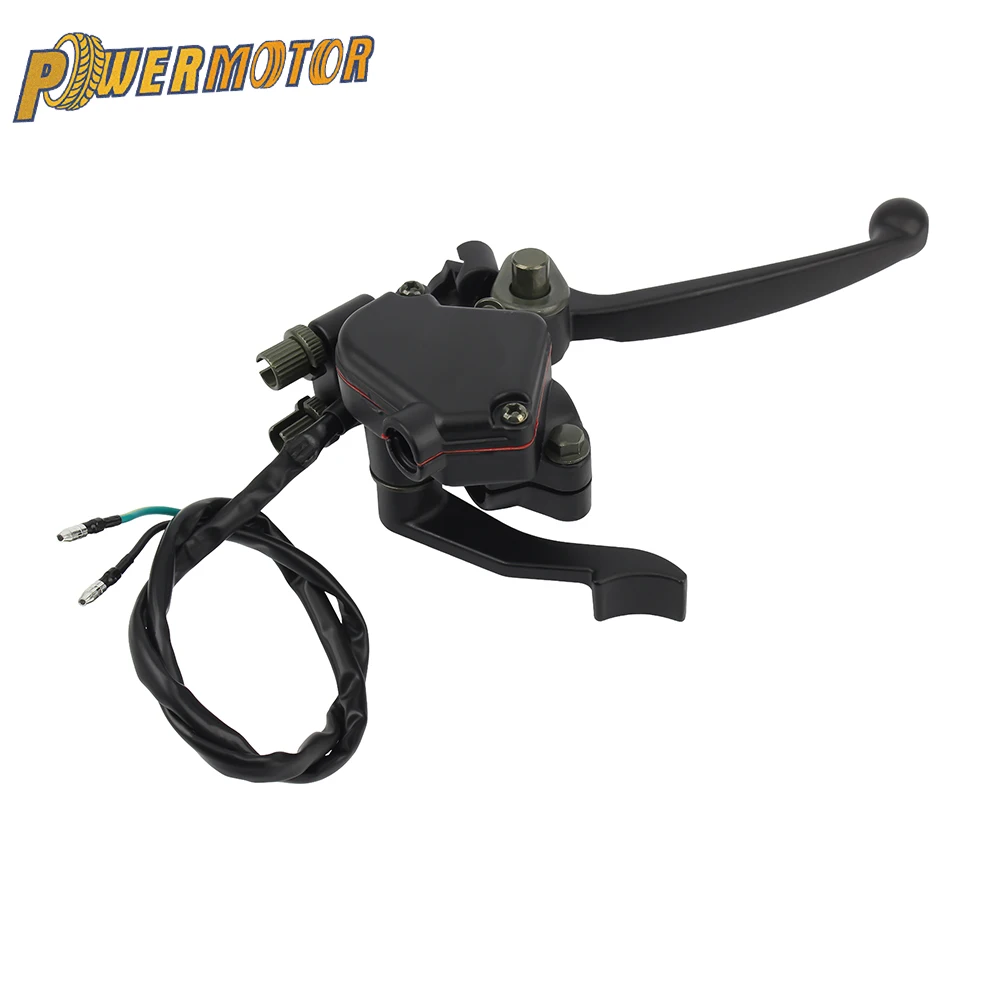 Motorrad 7/8'' 22mm Griff Bremshebel Dual linie Mit Beschleuniger für 49cc 50cc 70cc 90cc 110cc ATV quad Motocross Dirt Bike