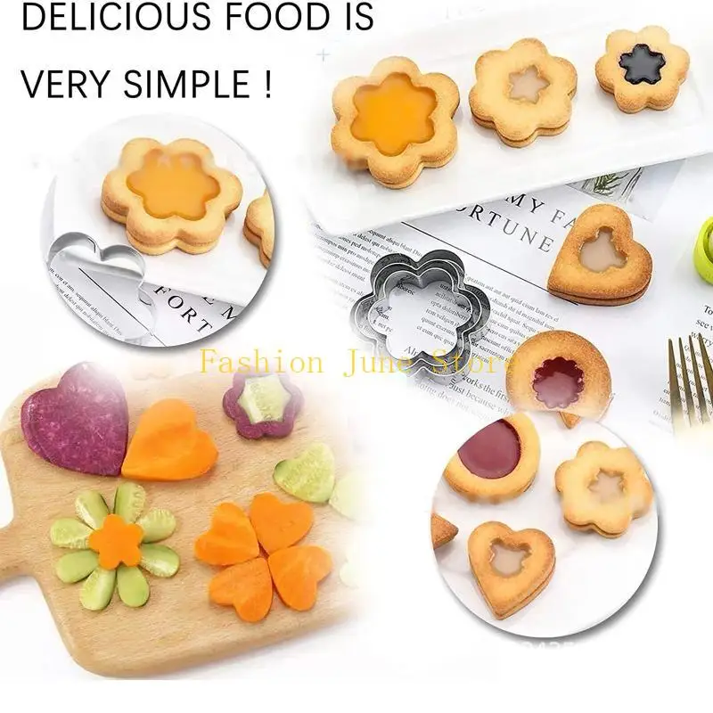 N5KA 24 Pcs Mini Cookie Cutter Mold Stainless Steel Geometry Clay Cutter DIY Ceramic Pottery Polymer Clay Earring Cutting Mold
