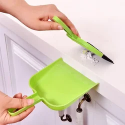 New Mini Two-Piece Set Desktop Sweep Cleaning Brush Keyboard Brush Small Broom Dustpan Set for Home School Office Clean Brush