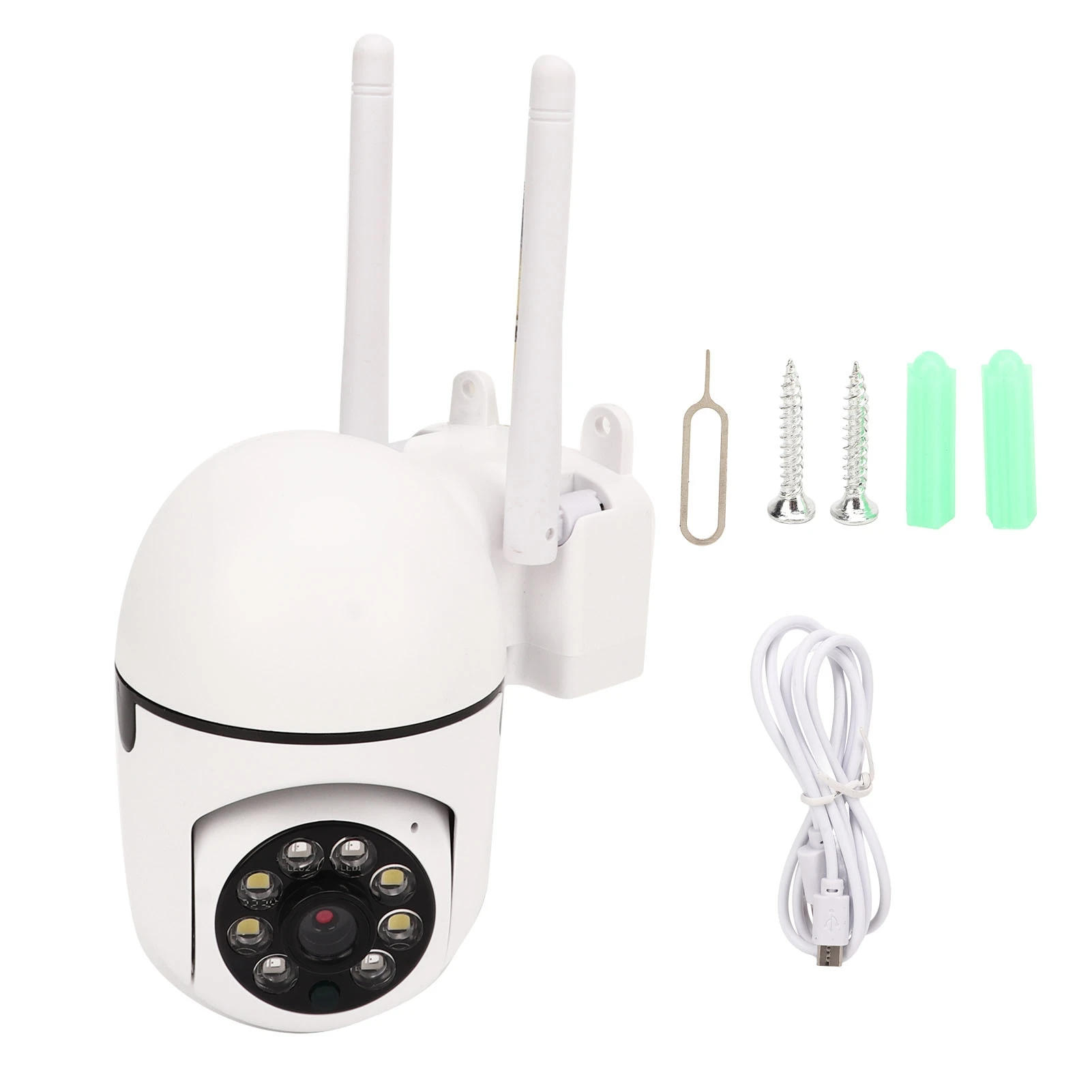 1080P Wifi Smart IP Camera Bulb Two Way Intercom with LED Fill Light Security Camera for Courtyard