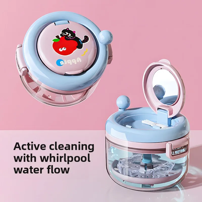 

Invisible braces box, portable and portable orthodontic holder, breathable orthodontic appliance storage box