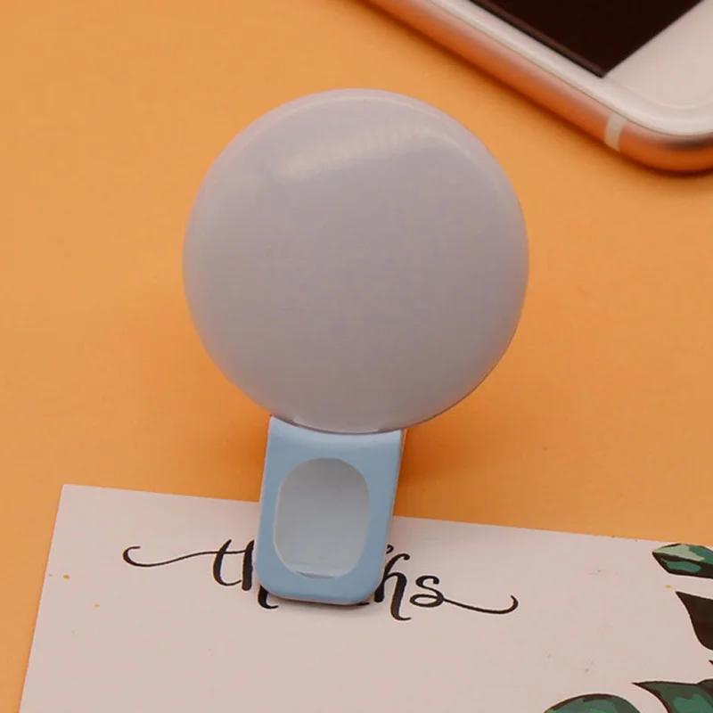 Mini Selfie Ring Light Portable Clip-on Selfie Fill Light USB Rechargeable Battery Adjustable LED Fill Light For Mobile Phone