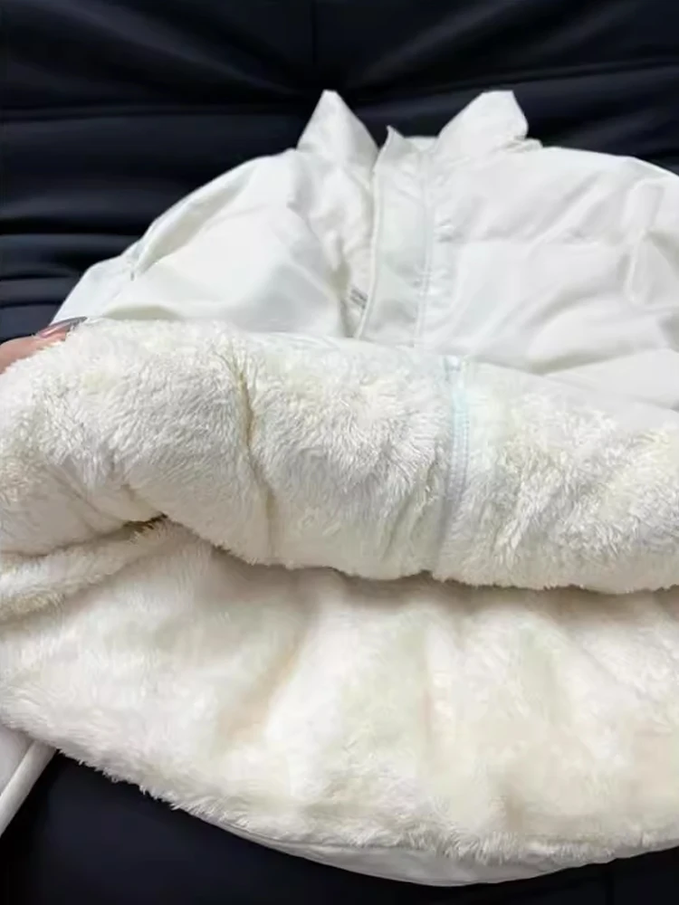 Męska kurtka zimowa Thiened z bawełny, ocieplana polarem Northeastern Lamb, ciepła, do noszenia w temperaturach poniżej zera, odzież wierzchnia na zimę.