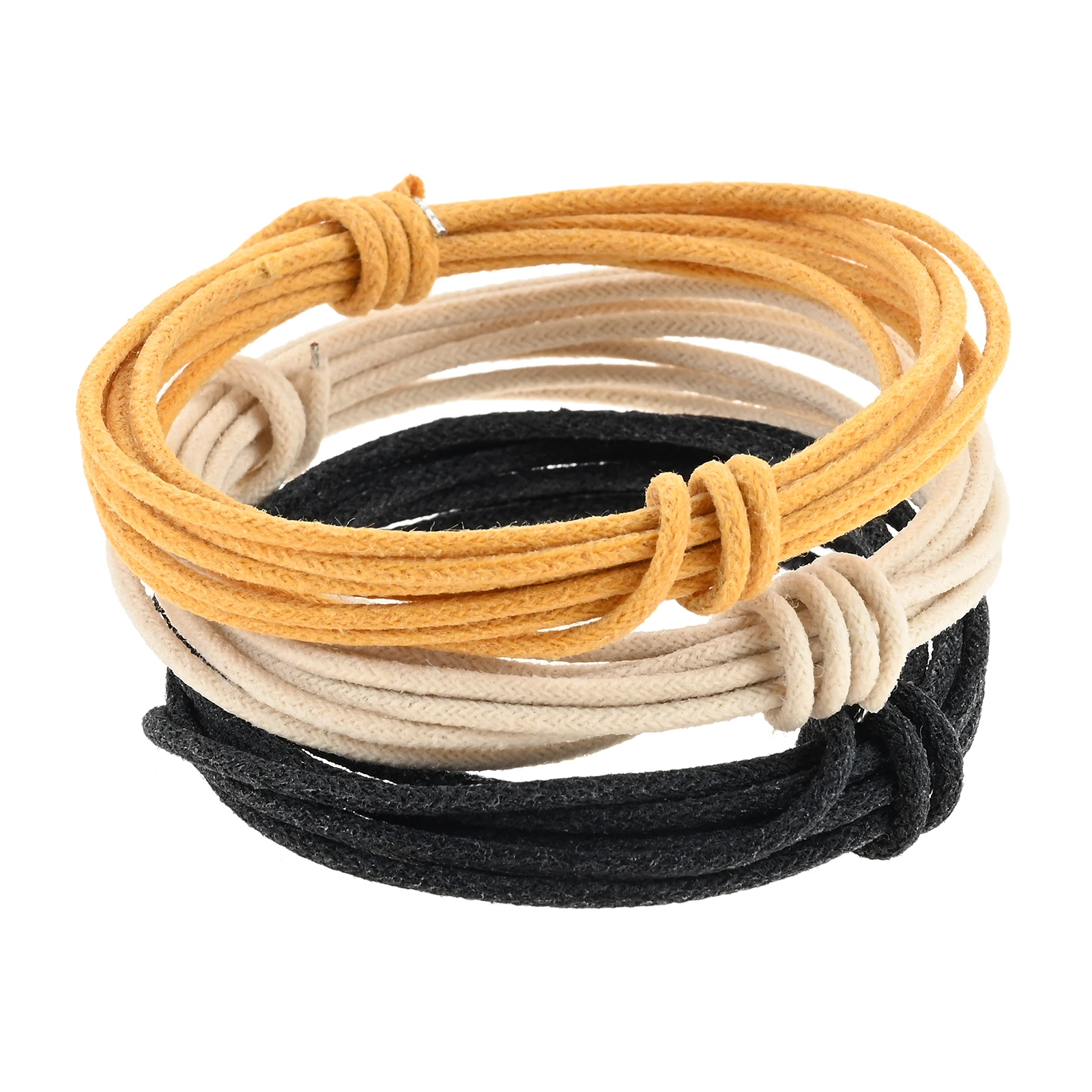3pcs Cloth-Covered Waxed Vintage Pushback Guitar Wire 15 Ft Pushback Wire for Electric Guitar Kits White Black Yellow Wires