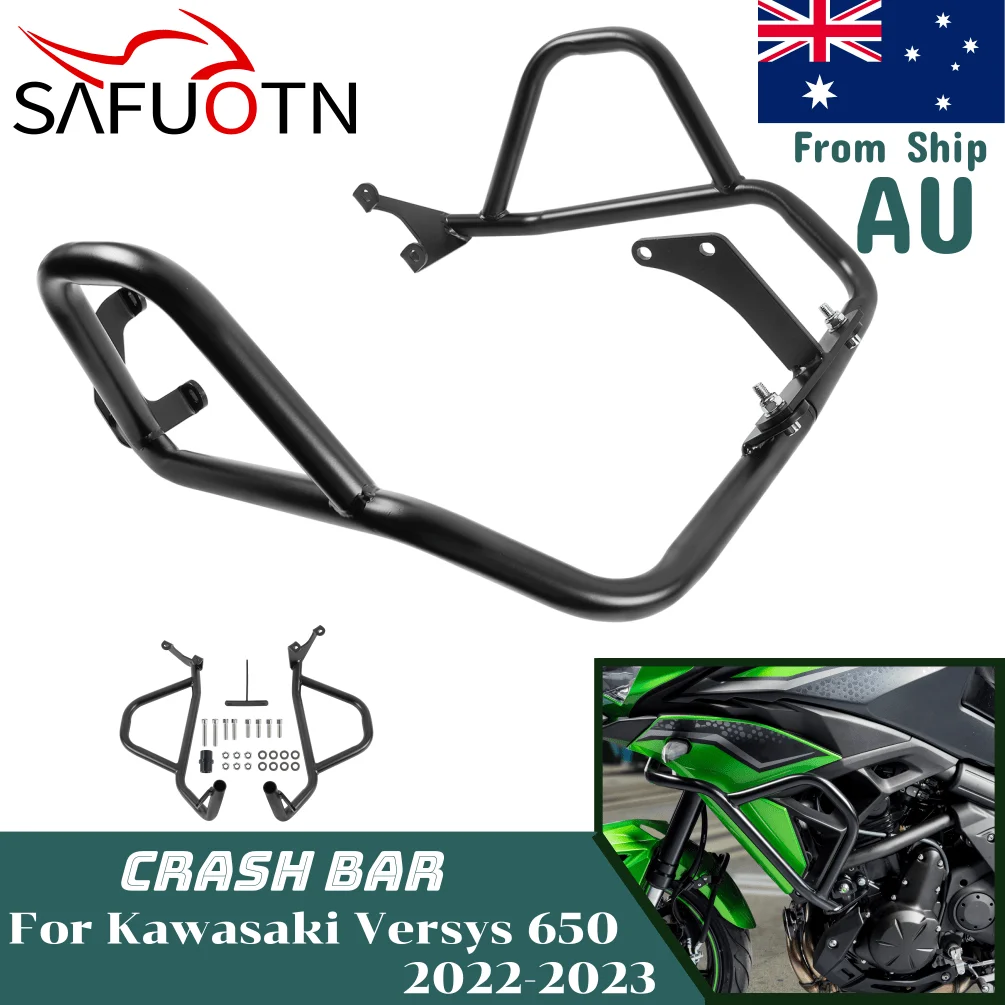 

for Kawasaki Versys 650 2022-2024 Engine Guard Highway Crash Bar Motorcycle Frame Protection Bumper Versys650 KLE650 Accessories