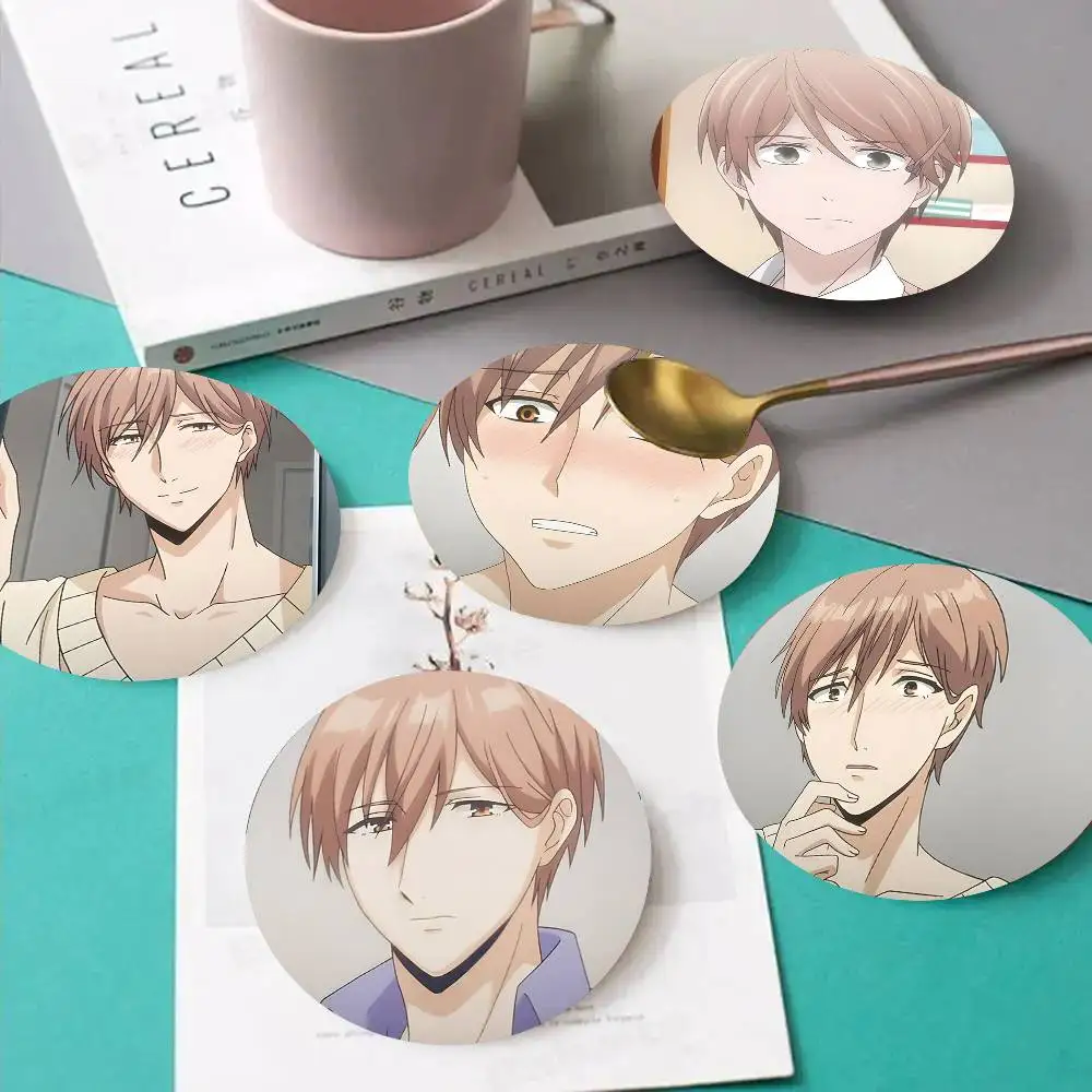 1pc Keiichi Naruse Anime Characters Wooden Coaster Colour Printing Cup Mat Home Desk Decoration Gifts