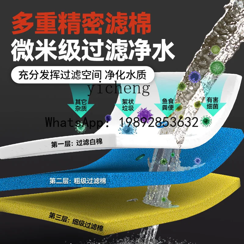 X2  fish pond water circulation filtration system outdoor courtyard water purification large koi pond external filter box