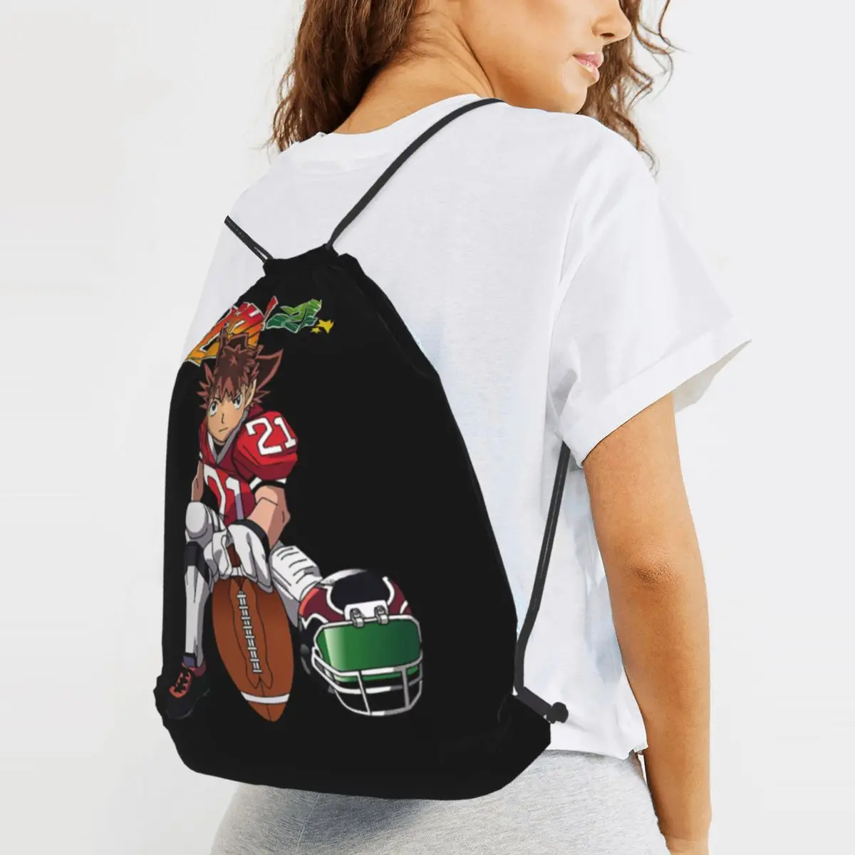 Sena Kobayakawa Backpacks Fashion Drawstring Bags Sundries Bag Book Bags for Man Woman School