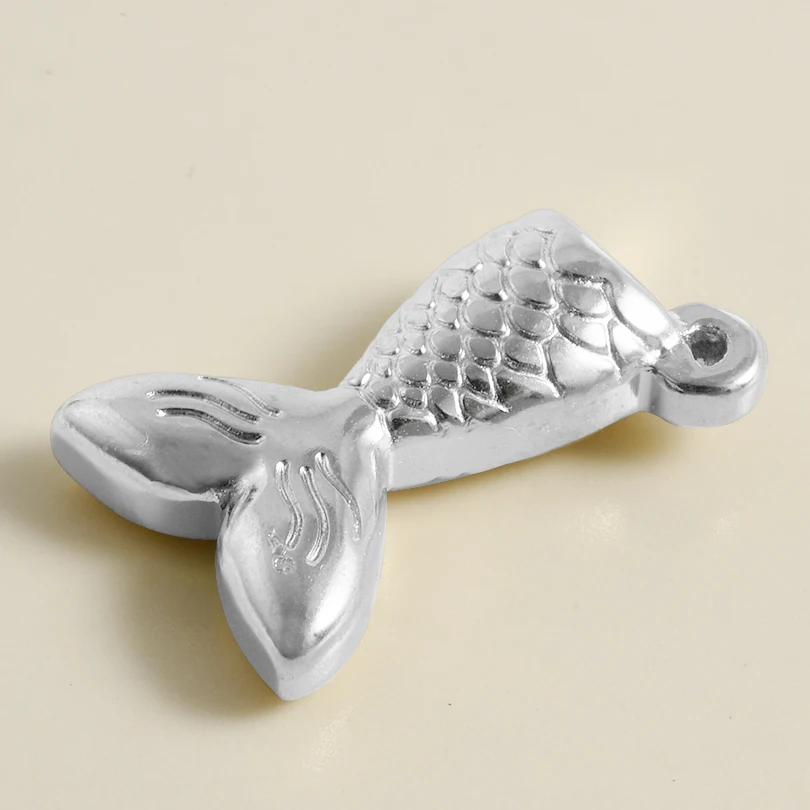Cute Beach Charm 304 Stainless Steel Ocean Living Assorted Pendant Different Sizes Shark Fish Tail Koi Fish Lobster Chic Charms view 4
