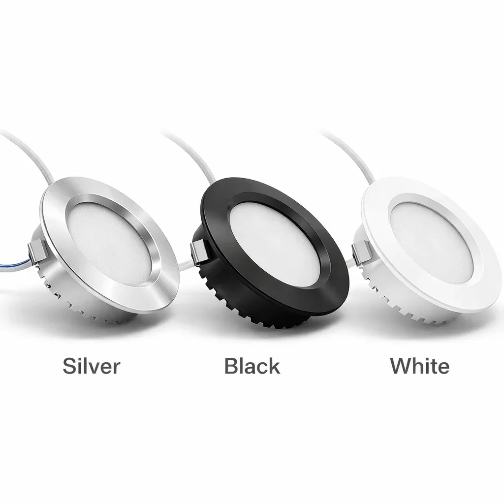 3W Mini LED Downlight Ultra Thin 18mm Recessed Ceiling Spot Light 55mm Cut Hole AC220V Aluminum Cabinet Kitchen Lighting