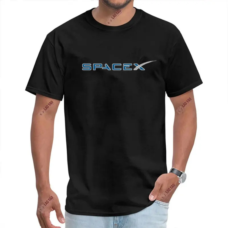 Mars Bfr Rocket Graphic T Shirts Elon Musk Engineer Men T-shirt Space X Logo T-shirts SpaceX Starship Blueprint Harajuku Punk