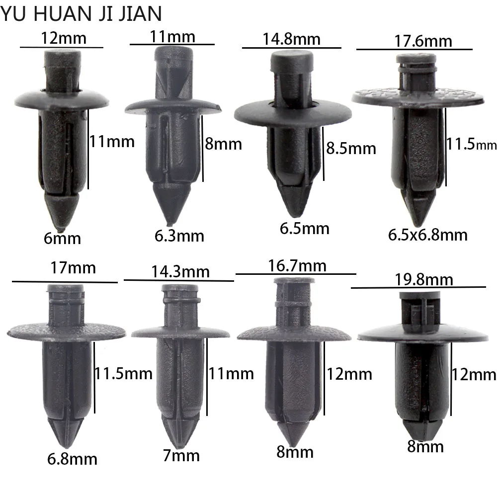 20Pcs Plastic Fairing Rivet Setting Panel Fastener Clips For Honda For Suzuki For Kawasaki Car Fenders Bumpers Clips