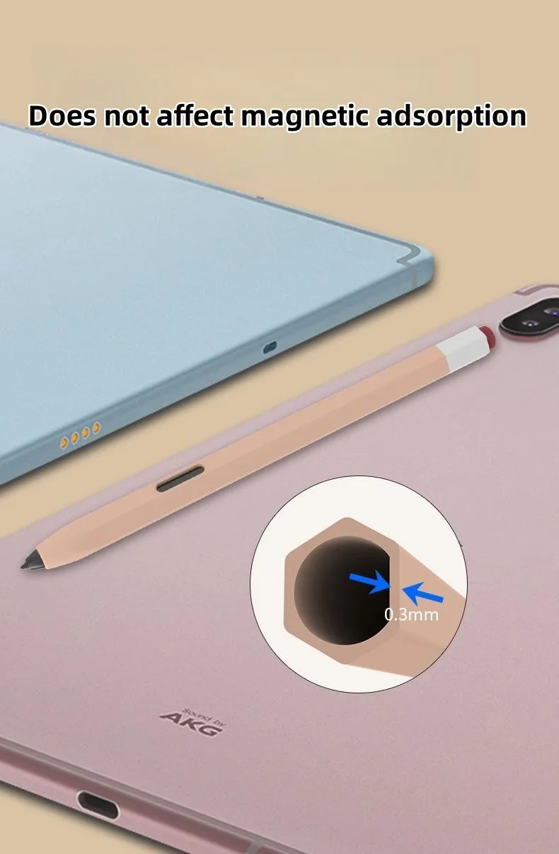Federmäppchen für Samsung Galaxy Tab S11 Ultra S10 S9 S8 S7 S6Lite Tablet Stylus Schutzhülle Weiche Silikon stoßfeste Hülle – Detail 4