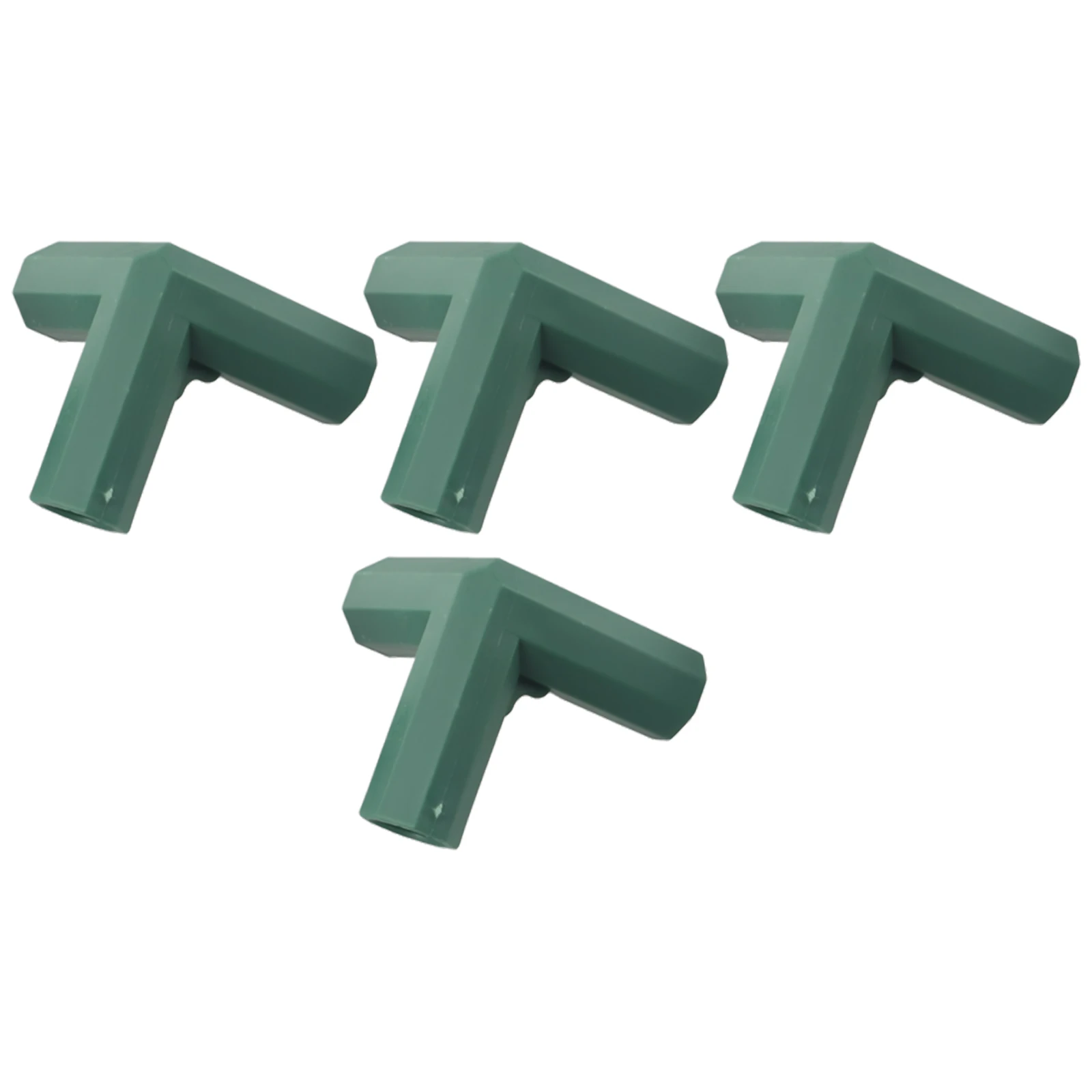 4Pcs 16mm Plastic Greenhouse Frame Building Connectors Green Outdoor Garden Structure Pole Joints Adapter DIY 3 Way Bracket