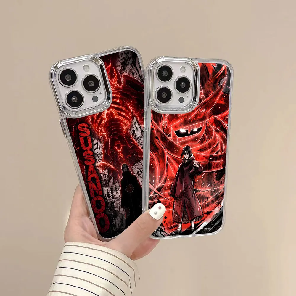Transparent Phone Case For Samsung Galaxy S26 S24 S25 Edge S22 S21 S23 Ultra S20 FE S8 S9 Plus Uchiha Itachi Susanoo Anime Cover