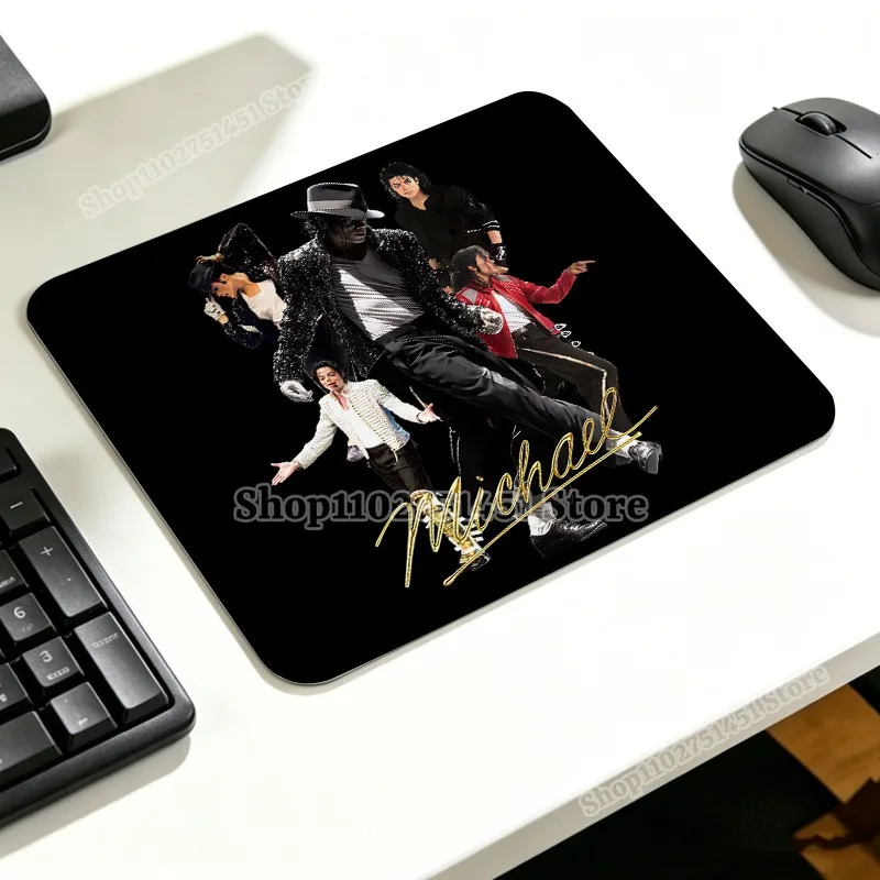 The King of Pop Micheal Jackson Mouse Pad MJ Printed Gaming Mousepad Women Men Laptop Cushion Non-slip Deskpad Casual Home Gift - view 6