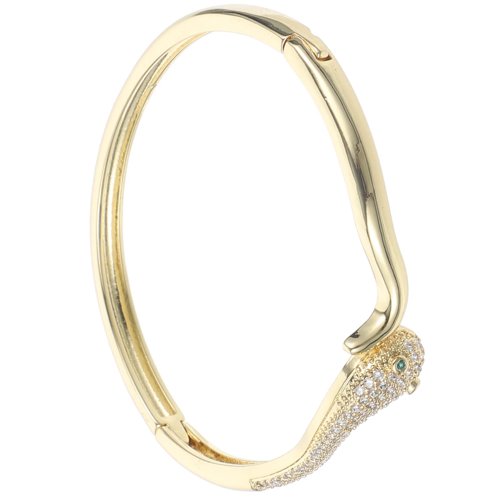 

Colored Zircon Chunky Animal Bangle Jewelry Charm Wrist Chain Fashion Accessory Women Bracelets For Teen Girls Teen Girls