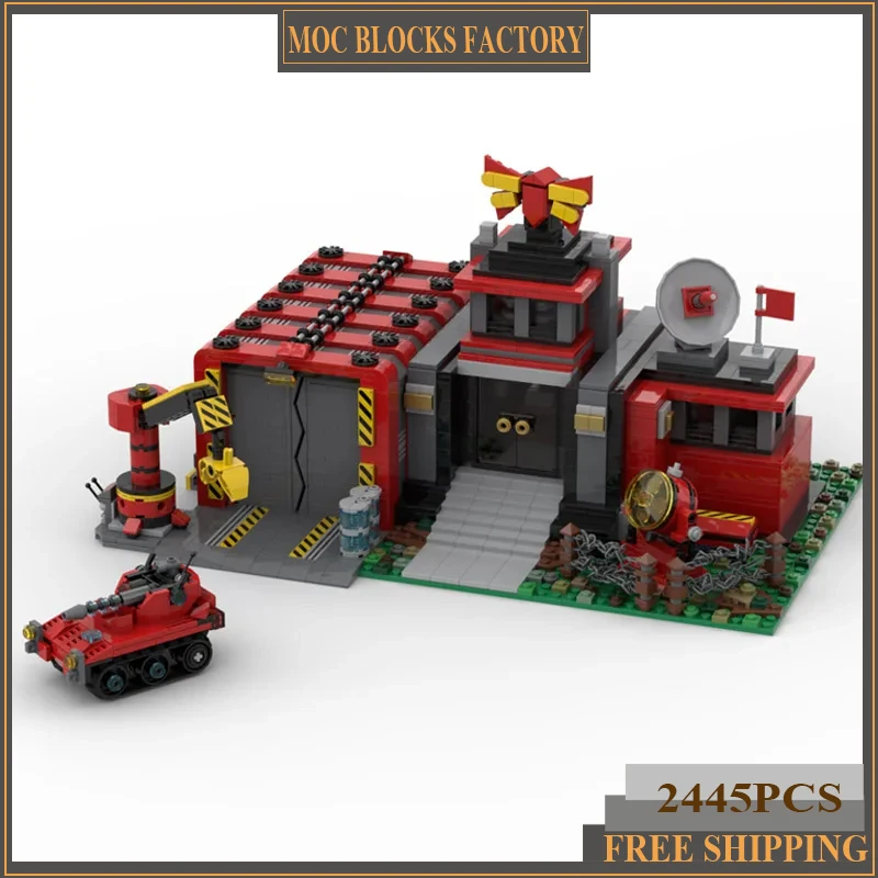 Moc Building Bricks Street View Model City Command Centre Technology Modular Blocks Gifts Toys For Children DIY Sets Assembly