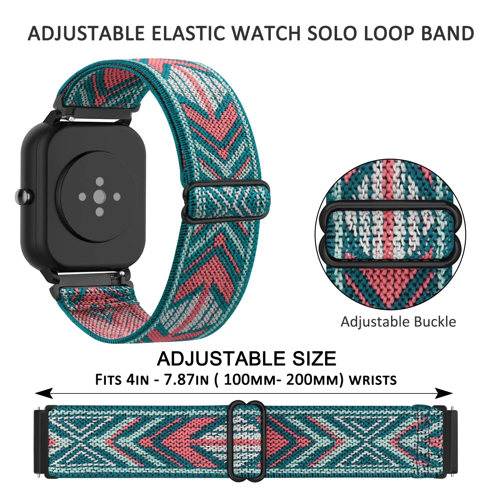 20mm pulseira de alça de náilon para amazfit bip s lite/bip u pro/pop pro banda pulseira para amazfit gtr 42mm/neo/gts cinta