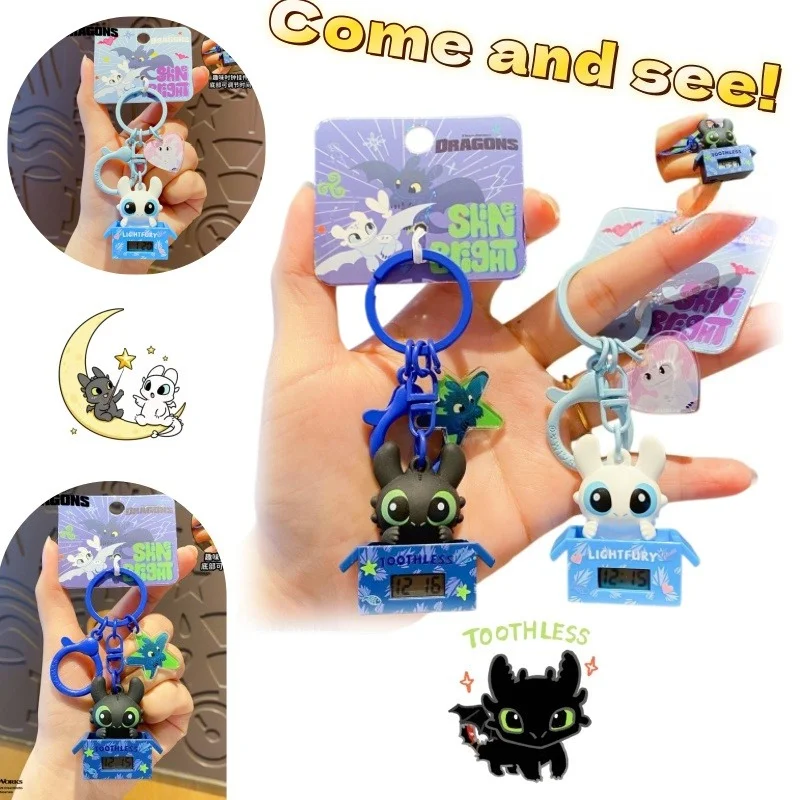 

Dragon Taming Master Anime Periphery Cute Grain Clock Keychain Cartoon Cute Children's Student Backpack Pendant
