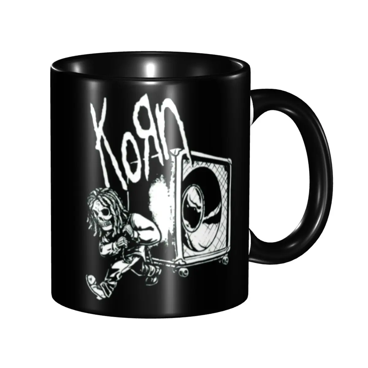 

DIY Metal Rock Band Korns Ceramic Mug Custom Coffee Cup Creative Gift
